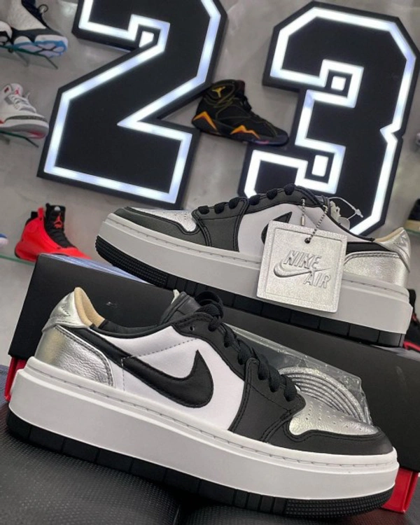 nike air jordan 1 low elevate silver toe - 41-42-43-44-45