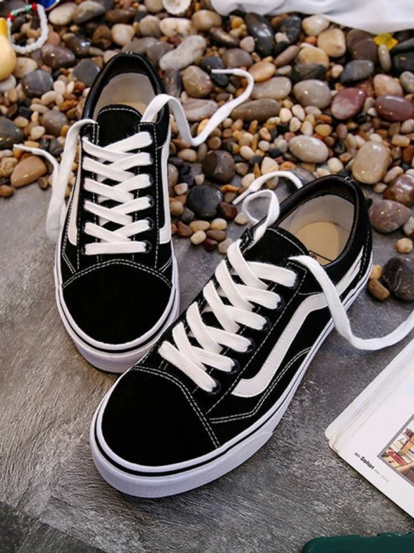 VANS OLD SKOOL BLACK - Black, 7-7.5-8-9-10