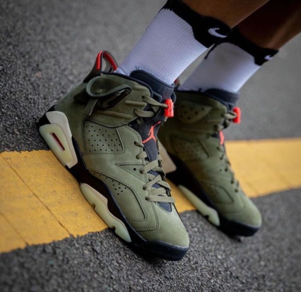 Nike Jordan Retro 6 Travis Scott - 7-7.5-8.5-9-10-11