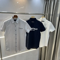 Essentials Fog White Back Print Premium Half Shirt - White, S -37 M-39 L-41 Xl-43 Xxl-45