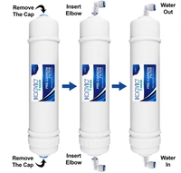 Aqua Fresh  Inline Filter Set Gold 