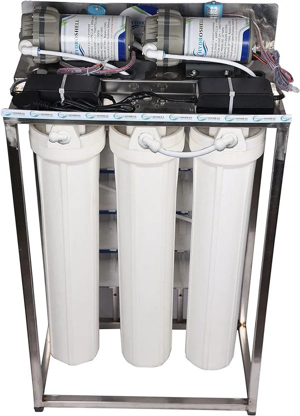  50 LPH commercial RO + UV water purifier Plant 50 Litre Per Hour Blue Stainless steel Full Automatic with TDS Adjuster - White, 20