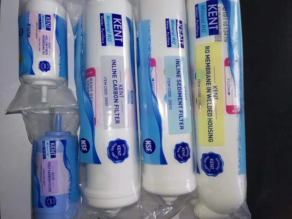 Kent Company  KENT Ro Water service kit ORIGINAL for with Membrane, Sediment, Carbon, U.F, Mineral in All Domestic RO/UV/UF Water purifiers, Ro Service kit, Pure water and Healthy Life KN-50 - 10