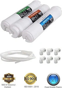 Aqua Fresh RO System  628AQUADOVE Universal Carbon Sediment Kit Premium Filter Set for RO Water Purifier, All Kind of RO/UV/UF