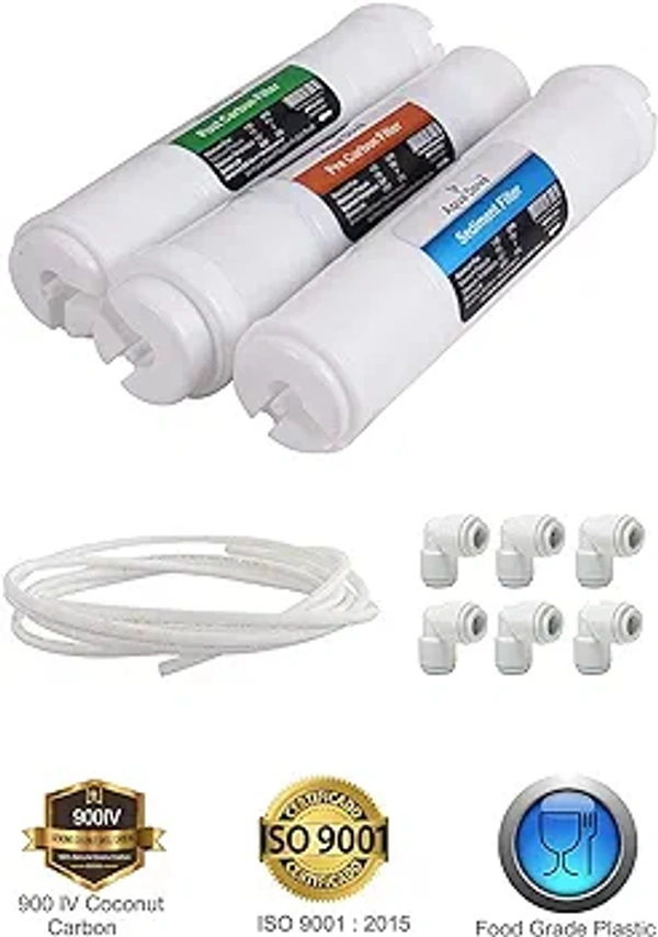 Aqua Fresh RO System  628AQUADOVE Universal Carbon Sediment Kit Premium Filter Set for RO Water Purifier, All Kind of RO/UV/UF