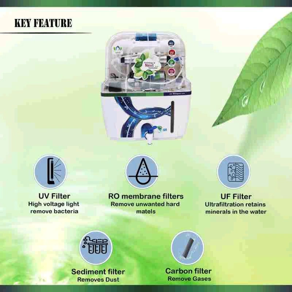 Aqua Fresh RO System  Aqua Swift 15ltr Ro Water Purifier  - White, 5