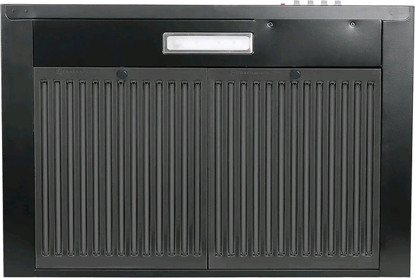 Benthos Enterprises  Faber 60 cm 1000 m³/hr Kitchen Chimney (HOOD PLUTO PB BF BK 60, Baffle Filter, Push Button, Black) - 5, Faber 60 cm 1000 m³/hr Kit.