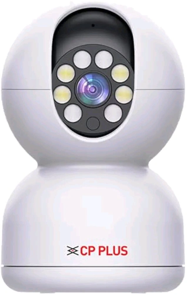 CP PLUS  CP-Plus 2MP P21 Smart Wi-fi CCTV Camera | 360° & Full HD Home Security | Full Color Night Vision | 2-Way Talk | - White, 1