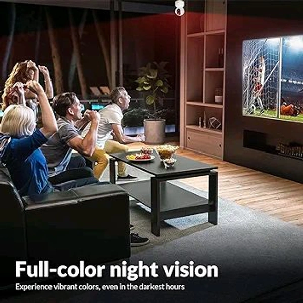CP PLUS 3MP Smart Wi-fi CCTV Camera | 360° & Full HD Home Security | Full Color Night Vision | 2-Way Talk | Advanced Motion Tracking | SD Card Support (Upto 256GB) | IR Distance 20Mtr | EZ-P31 - White, 2