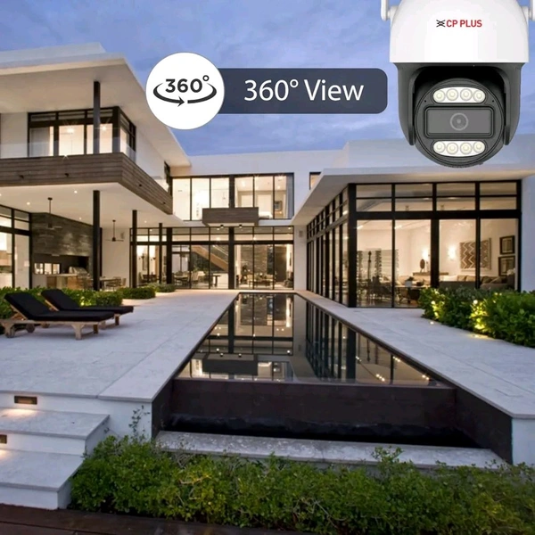 CP PLUS 3MP Smart Wi-fi CCTV Camera | 360° View | Advanced Night Vision | 2-Way Talk | Advanced Motion Tracking | SD Card Support (Upto 256GB) | IR Distance 25 Mtr | EZ-S31 - White