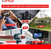 CP PLUS 64GB microSDXC Memory Card Grade  - Red, 1