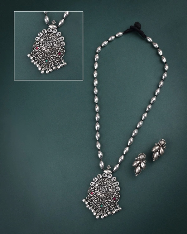 German Silver Pendal Set