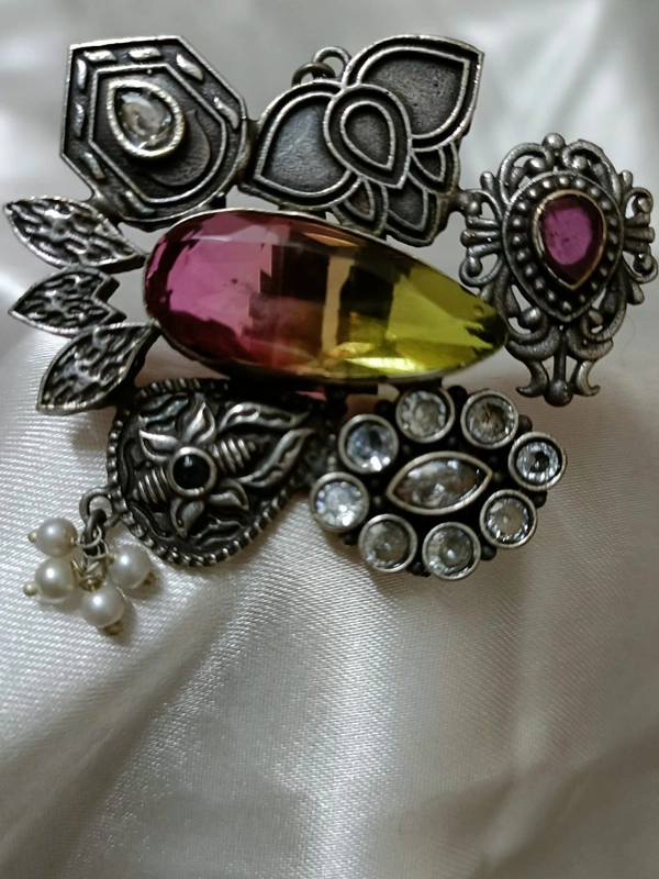 Multi Shade Statement Ring