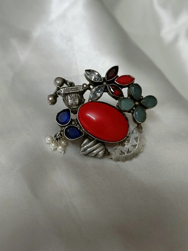 Coral Statement Ring