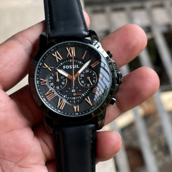Fossil By76 Gents Premium Watch - Black&Copper