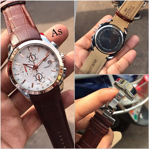 Tissot Men Watches Sh - Brown and white dial