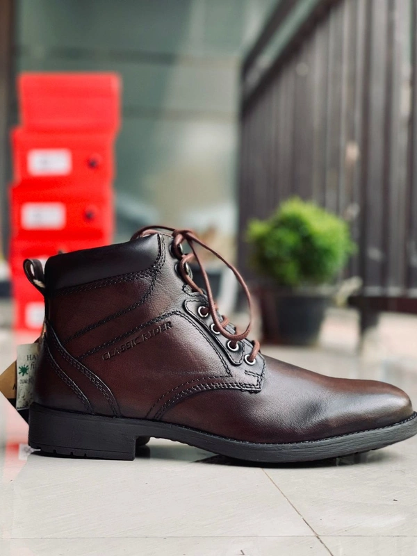 Imported Leather Formalsl Boots - 8