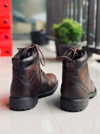 Imported Leather Formalsl Boots - 8
