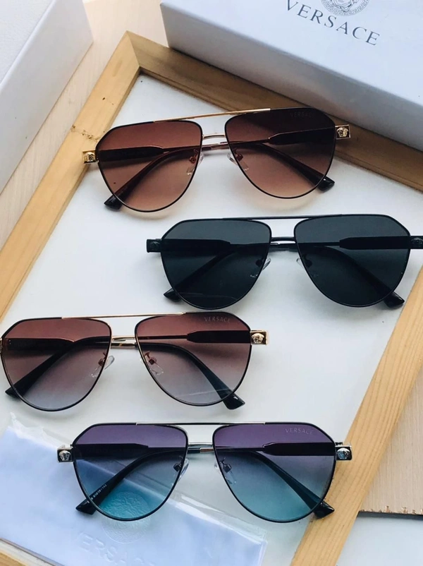 Versace Unisex Sunglasses - Brown