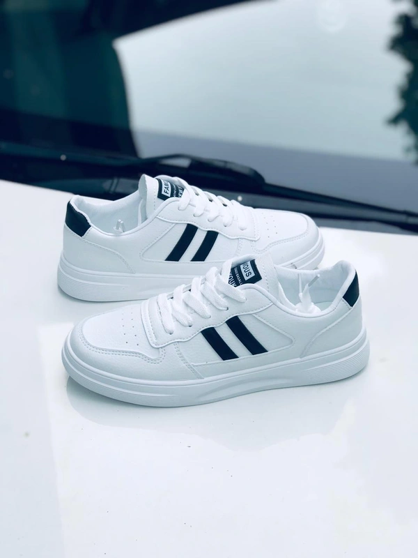 Men Imported Casuals - White black, 7