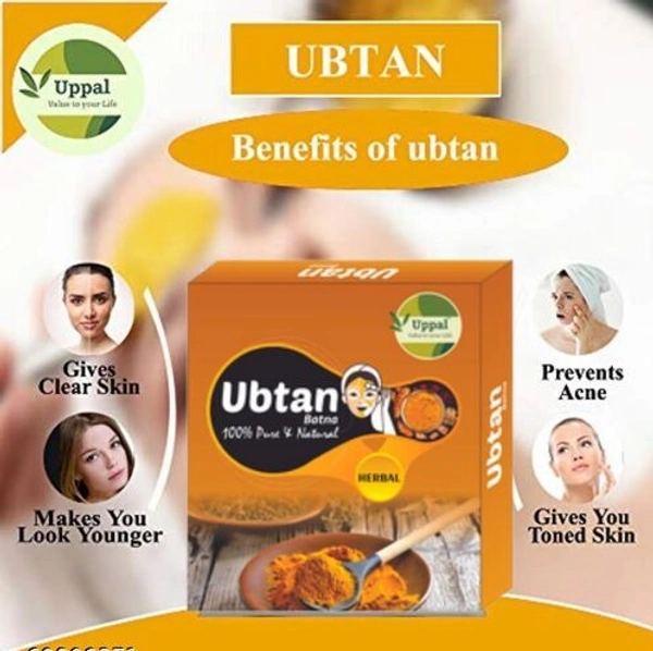 Uppal-Value To your Life Natural & Pure Ubtan Batna Powder-Face Mask Safe for all Skin types- Tan Removal & Skin Brightening   150gm - 150 gm