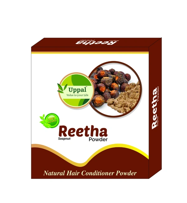 Uppal - Value To Your Life Natural Reetha Powder for Hair Growth-Herbal , Natural and Safe Control Hair Fall-Herbal Conditioner 150gm - 150 gm
