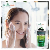 Nature Vedic Charcoal Face wash for Clean & Reveal Instant Fairness (120 ml)  Face Wash  - 120 ml