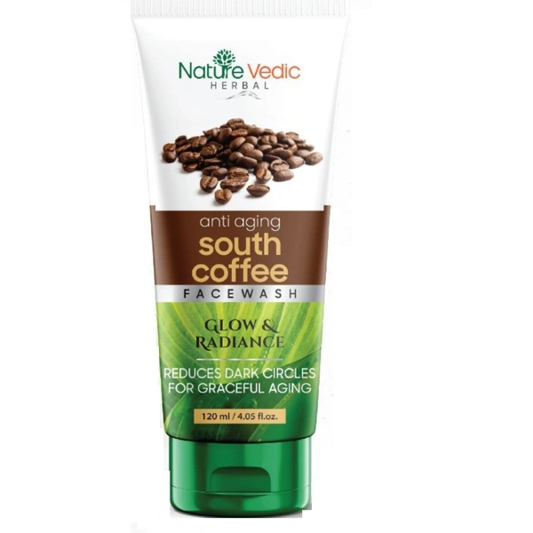 Nature Vedic South-Coffee Face wash For Glow & Radiance FaceWash  - 120 ml