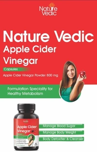 Nature Vedic Apple Cider Vinegar Capsules- for Manage Weight -  - 60 Capsules