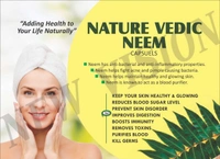 Nature Vedic Neem Double Strength Capsules - 450 Mg For Complete Skin Care | 30 Caps  - 30 Capsules