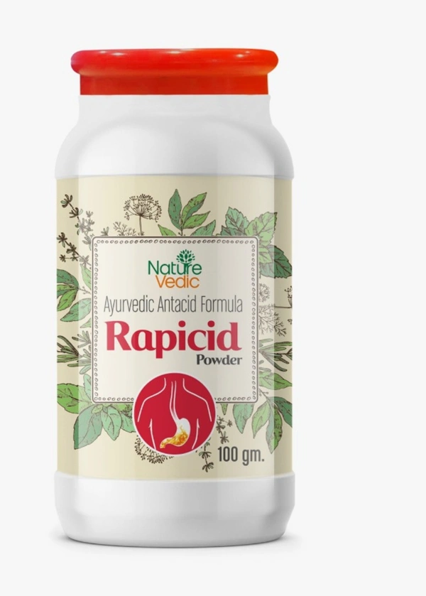 Nature Vedic rapicid Churan Ayurvedic Antacid Formula for Chest Burning - 100 gm