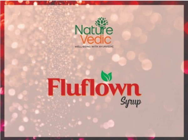 Nature Vedic Fluflown Syrup for All Kind of Fever, Swine Flu, Malaria, Loss of platelets  - 400 ml