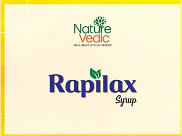 Nature Vedic Rapilax Ayurvedic Syrup for Digestion ,Constipation & Gastric Relief - 400 ml