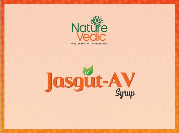 Nature Vedic Jasgut - AV Syrup for Peptic Ulcers & Stomach Infection - 400 ml