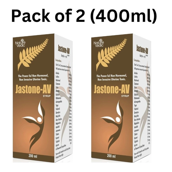 Nature Vedic Jastone - AV Syrup | Non Hormonal, Non Invasive Uterine Tonic | - 400 ml