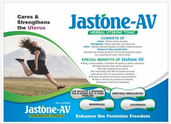 Nature Vedic Jastone - AV Syrup | Non Hormonal, Non Invasive Uterine Tonic | - 400 ml