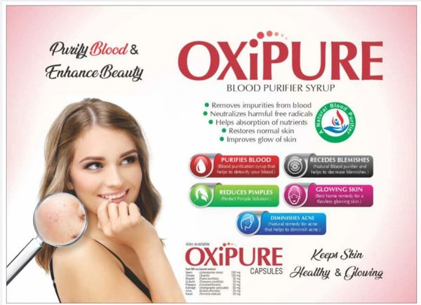 Nature Vedic Oxipure Syrup Ayurvedic Blood Purifier For Pimple Free Skin  - 400 ml