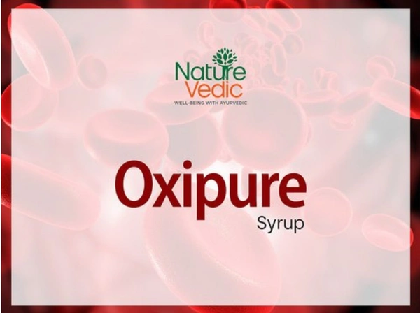 Nature Vedic Oxipure Syrup Ayurvedic Blood Purifier For Pimple Free Skin  - 400 ml