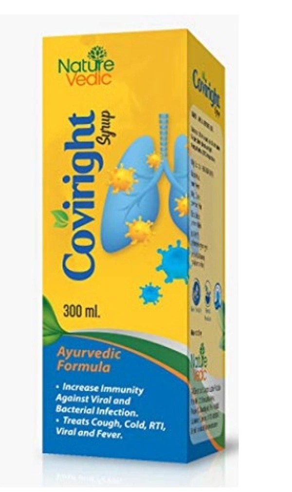 Nature Vedic Coviright Syrup Ayurvedic Health Supplement To Boost Immunity Against Viral & Bacterial Infection | 300 ml - 300 ml