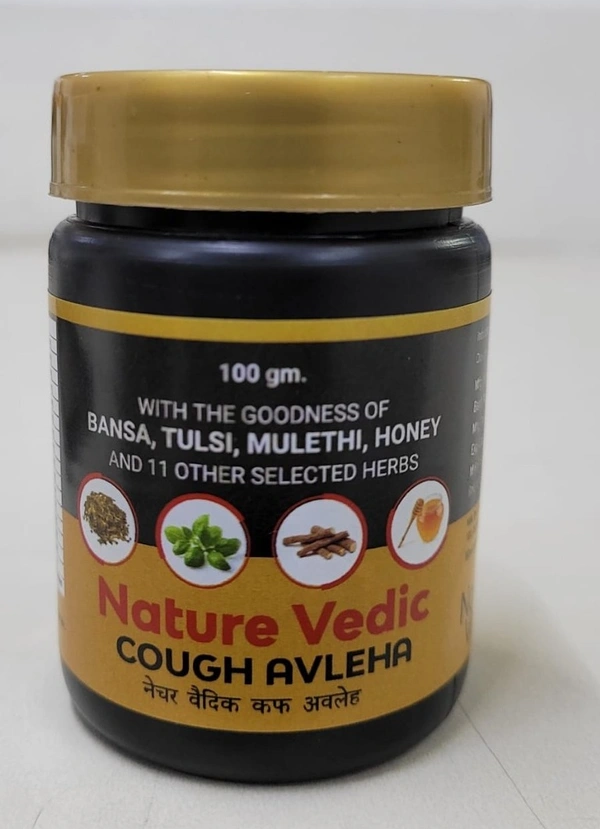 Nature Vedic Cough Avleha With the Goodness of Bansa, Tulsi, Mulethi, Honey & 11 other Herbs | 100 gm - 100 gm