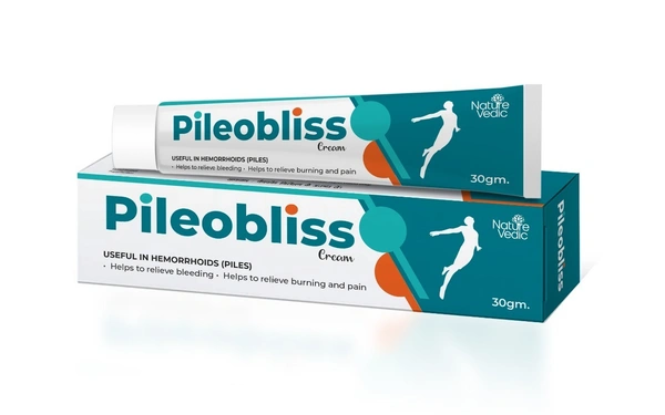 Nature vedic  Nature Vedic Pileobliss Cream Useful in Hemorrhoids Piles (30 gm) - 30 gm