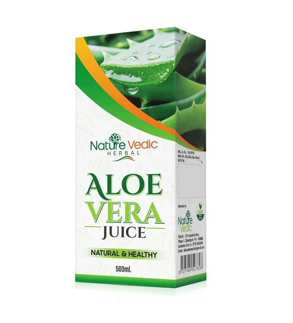 Nature Vedic Herbal Natural & Pure Aloe vera Juice | Natural Nutrient & Internal Cleanser - 500 ml