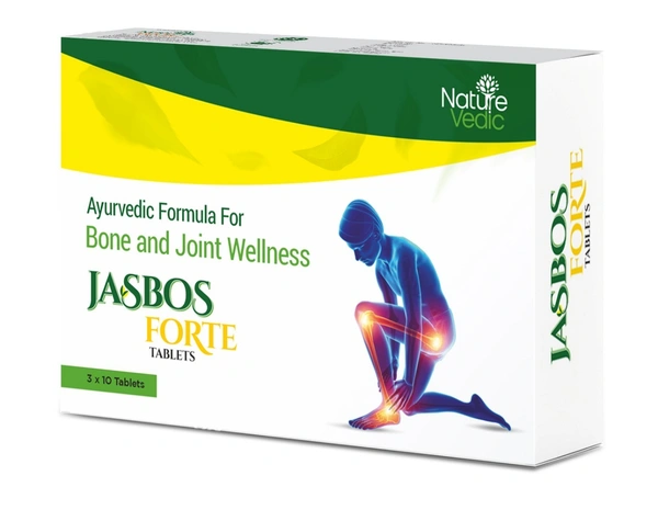 Nature Vedic Jasbos Forte Ayurvedic Tablets for Rheumatoid Arthritis & Inflammation 30 Tabs - 30 Tablets