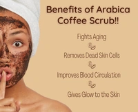 Nature Vedic Arabica Coffee Skin Exfoliating Scrub with Natural Ingredients - 100 gm