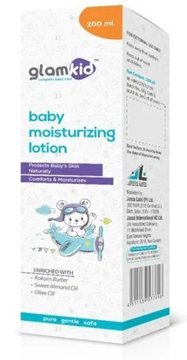 Glamkid Daily Moisturizing Lotion for Babies Soothes, Nourishes and Protects Delicate Skin - 200 ml