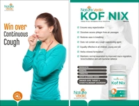 "Nature Vedic Kof Nix Effective for Cough, Sore Throat, Allergic Rhinitis & Sinusitis related problems. Its enriched with 3 effective Ayurvedic Herbs.  100 % Safe  Ayush Approved GMP Certified"
