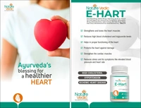 "Nature Vedic E-Hart Effective for Cardiac Care, High Cholesterol, Heart Health & High BP related problems. Its enriched with 15 effective Ayurvedic Herbs.  100 % Safe  Ayush Approved GMP Certified"