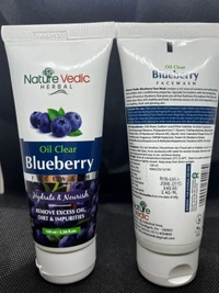 Nature Vedic Blueberry Face Wash for Hydrate & Nourish, Deep CleanRemove Excess Oil, Dirt & Impurities