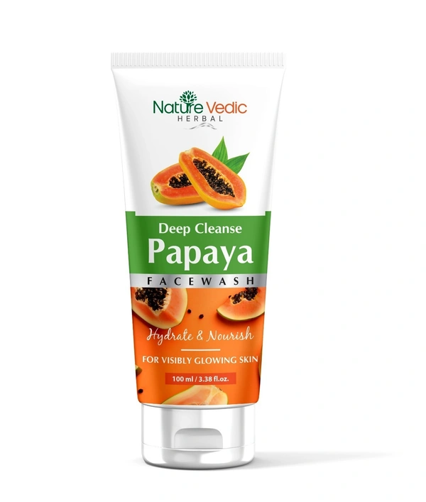 Nature Vedic Papaya Face Wash for Visibly Polished & Glowing Skin