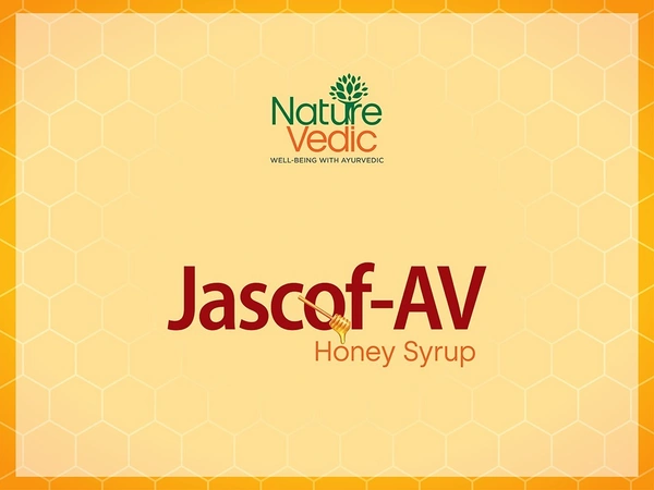 Nature Vedic Jascof AV Honey Cough Syrup For All type of Cold & Cough  300ml - 300ml